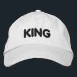 Casquette Brodée Custom Handsome Homme's King Texte Sports<br><div class="desc">Belle Homme King Text Sports Brodée Baseball Casquette, La broderie de haute qualité est connue pour sa durabilité. La couture résiste à la décoloration, à la fissuration et à l'usure au fil du temps, ce qui garantit que le casquette conserve son attrait visuel même après une utilisation régulière. Style :...</div>