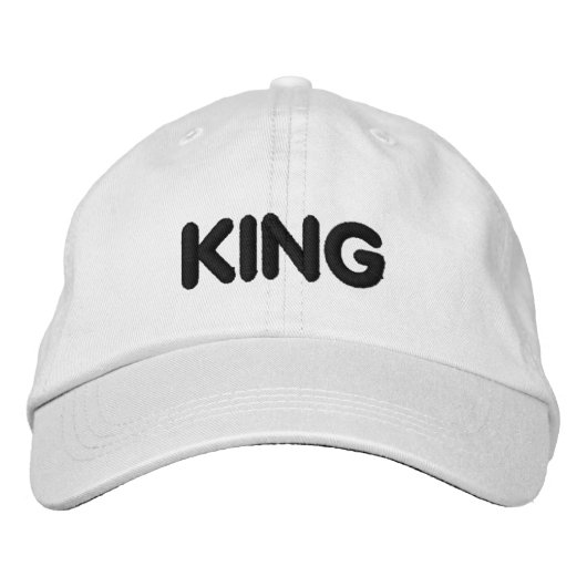 Casquette Brodée Custom Handsome Homme's King Texte Sports (Devant)