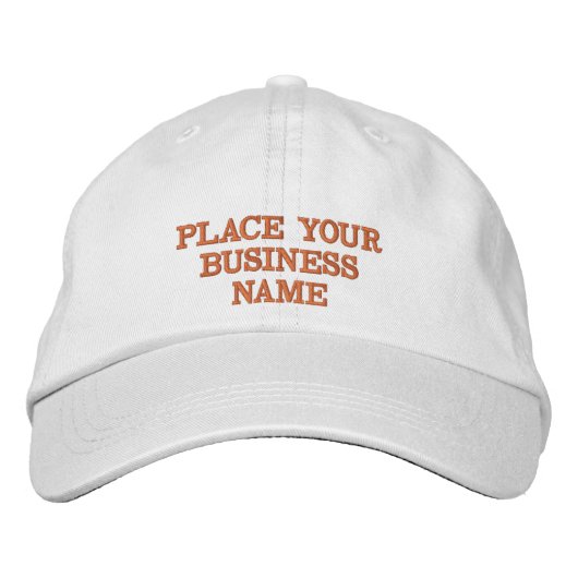 Casquette Brodée Custom Text & Name Design for Embroidered Hats (Devant)
