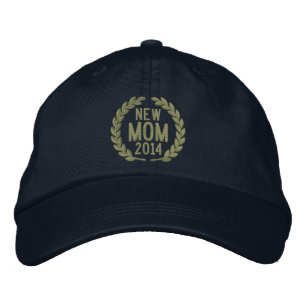 Casquette Brodée Customizable YEAR for New Mom Laurels Embroidery