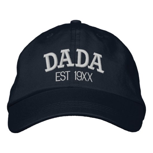 Casquette Brodée Dada Personalized Father's Day Gift Custom Text (Devant)