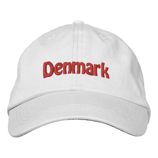 Casquette Brodée Danemark (Devant)