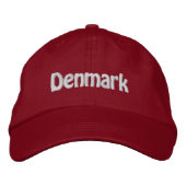 Casquette Brodée Danemark. Danish Pride ! (Devant)