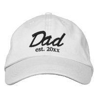 Date de création Papa écriture personnalisée noir