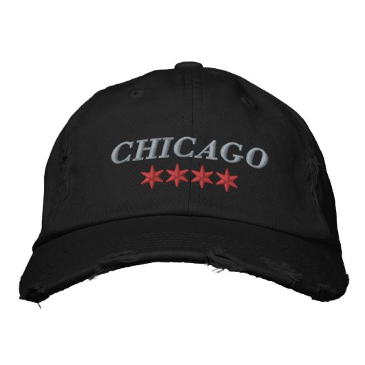 Casquette Brodée de Chicago (Devant)