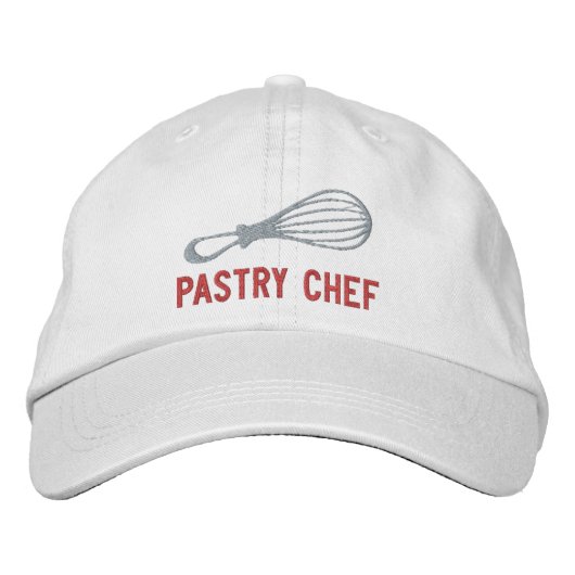 Casquette brodée de fouet de pâtissier (Devant)