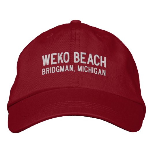 Casquette brodée de Weko Beach Michigan (Devant)