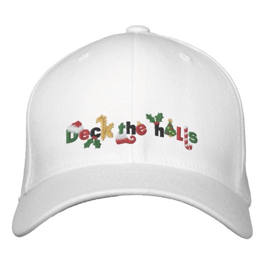 Casquette Brodée Deck the Halls (Devant)