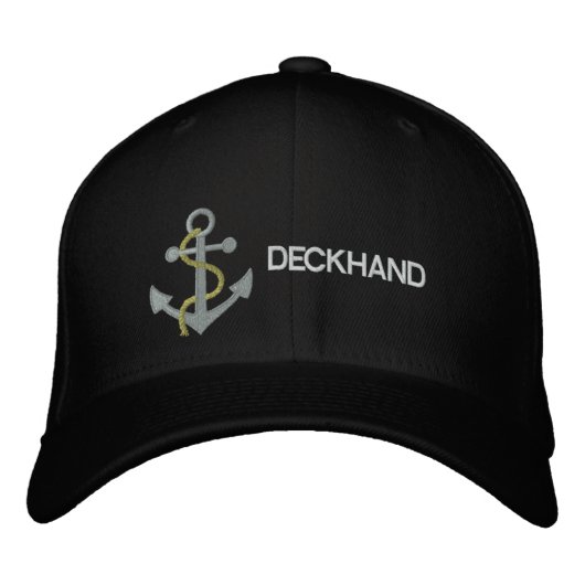 Casquette Brodée Deckhand Yacht (Devant)