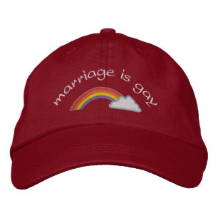 Casquette Brodée Déclaration typographique en gras Le mariage est g