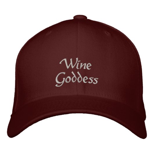 Casquette Brodée Déesse des vins (Devant)
