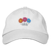 Casquette Brodée Design floral (Devant)
