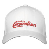 Casquette Brodée Détruire le corporatisme (Devant)