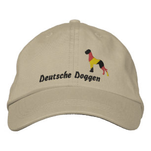 Casquette Brodée Deutschland Stick Dogge, Deutsche Doggen Embroder