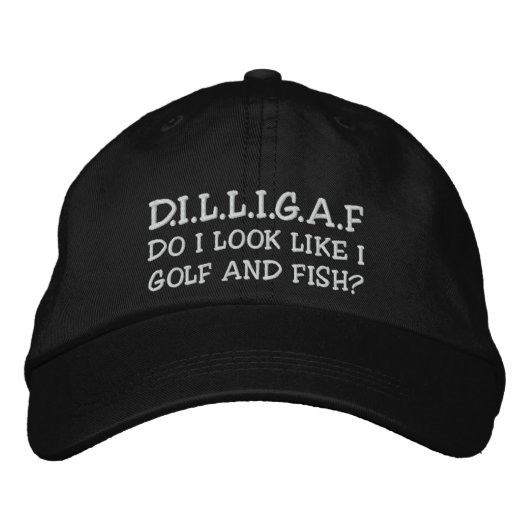 Casquette Brodée DILLIGAF Ça Ressemble À Moi Donner Un F... (Devant)