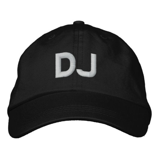 CASQUETTE BRODÉE DJ (Devant)