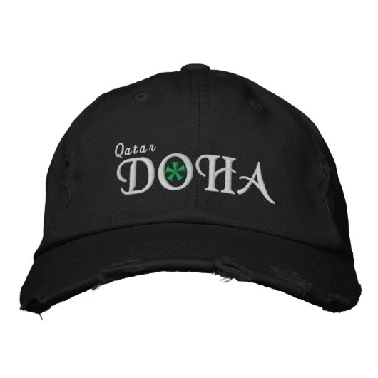 Casquette Brodée Doha Ville - Qatar (Devant)