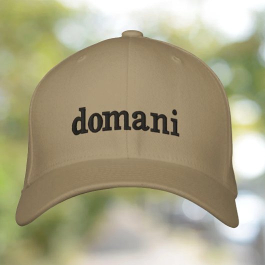Casquette Brodée Domani (j'y reviendrai demain) Procrastinator