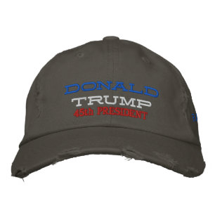 Casquette Brodée DONALD TRUMP 45e PREZ DÉTRUIT CHINO TWILL CASQUETT
