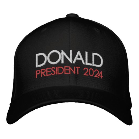 Casquette Brodée Donald Trump Président 2024 (Devant)