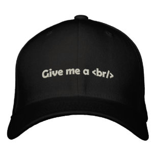 Casquette Brodée Donnez-moi une pause Blanc