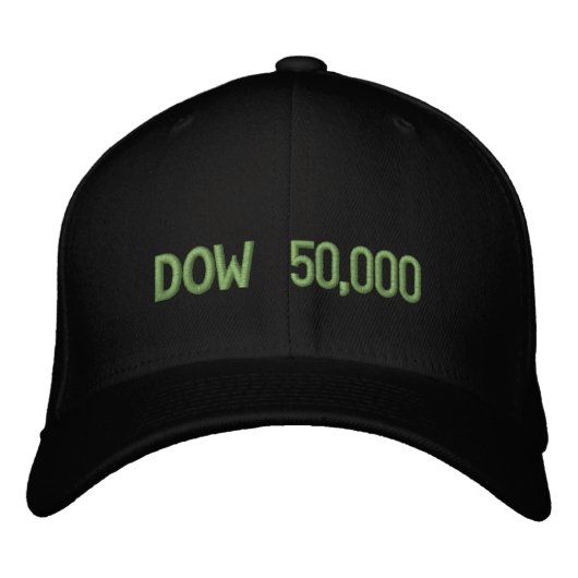 Casquette Brodée Dow 50 000 Stocks du marché (Devant)