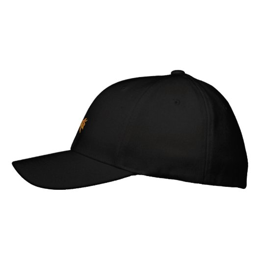 Casquette Brodée Dragon rouge chaud (Gauche)