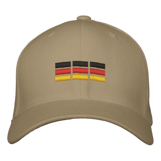 Casquette Brodée Drapeau allemand (Devant)