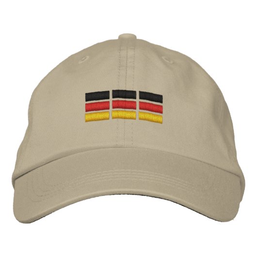 Casquette Brodée Drapeau allemand (Devant)