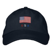 Casquette Brodée Drapeau américain (Devant)