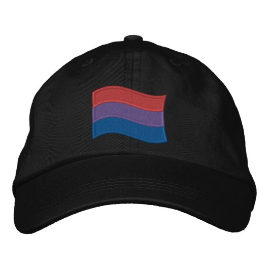 Casquette Brodée Drapeau de la fierté bisexuelle (Devant)