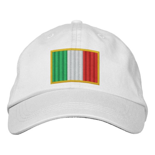 Casquette Brodée Drapeau de l'Italie (Devant)