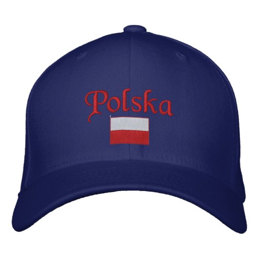 Casquette Brodée Drapeau de Pologne (Devant)