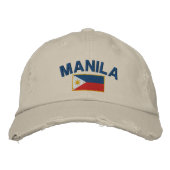 Casquette Brodée Drapeau des Philippines Manille (Devant)