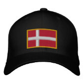Casquette Brodée Drapeau du Danemark (Devant)