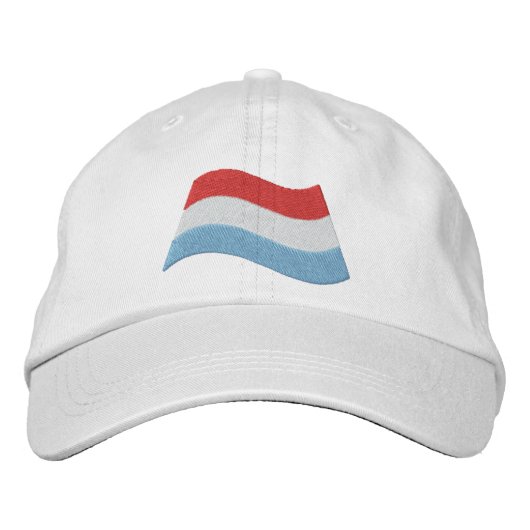Casquette Brodée Drapeau du Luxembourg (Devant)
