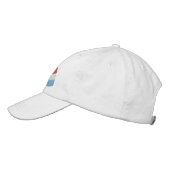 Casquette Brodée Drapeau du Luxembourg (Gauche)