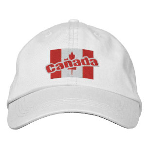 Casquette Brodée Drapeau Patriotique Canada Et Texte