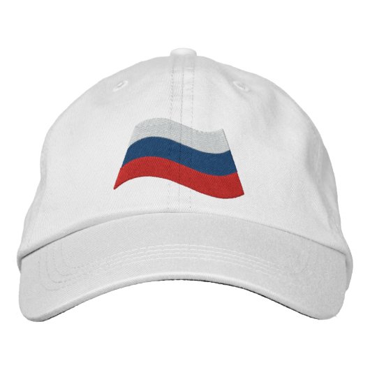 Casquette Brodée Drapeau russe (Devant)
