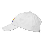 Casquette Brodée Drapeau traditionnel LGBTQ+ Pride Basse-Basse Brod (Gauche)