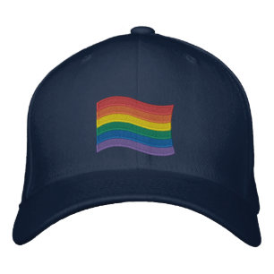 Casquette Brodée Drapeau traditionnel LGBTQ+ Pride Basse-Basse Brod