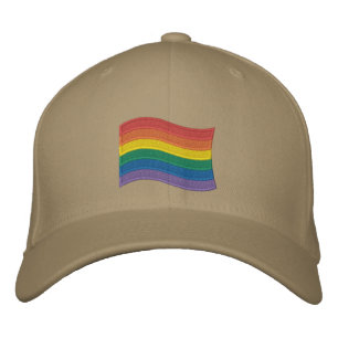 Casquette Brodée Drapeau traditionnel LGBTQ+ Pride Basse-Basse Brod