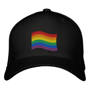 Casquette Brodée Drapeau traditionnel LGBTQ+ Pride Basse-Basse Brod