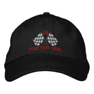 Casquette Brodée Drapeaux de course surchargés personnalisés Broder