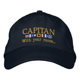 Casquette Brodée Drapeaux nautiques personnalisés Capitan espagnol