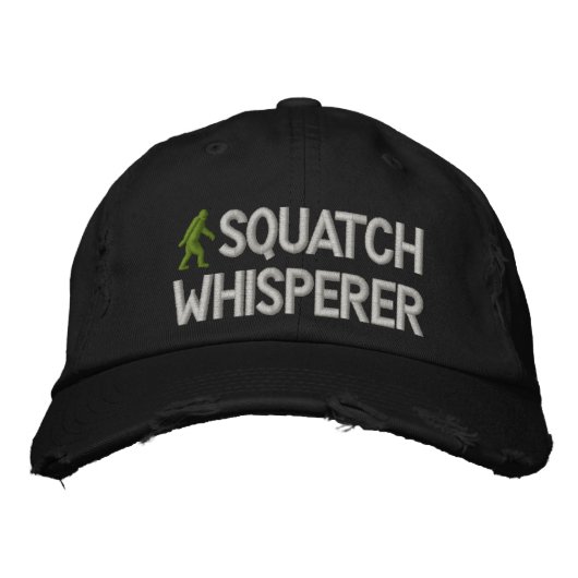 Casquette Brodée Drôle Gone Squatchin Squatch chuchoter (Devant)