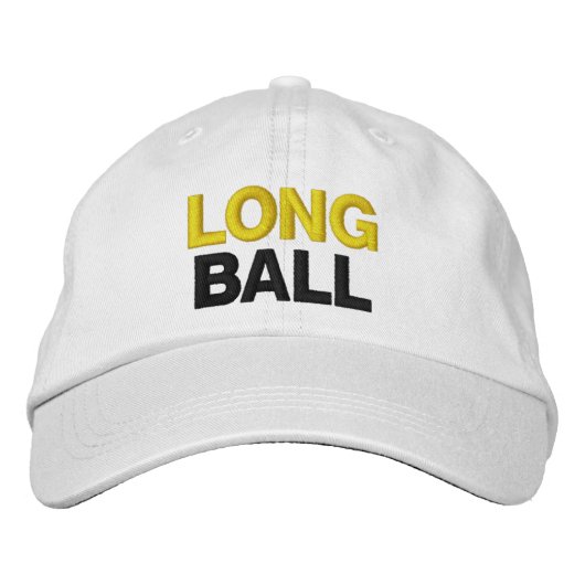 Casquette Brodée Drôle Nickname Novelty Mens Golf LONG BALL (Devant)