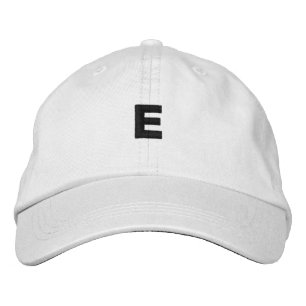 Casquette Brodée E - Lettre Monogramme Chapeau Incroyable Beau Ador