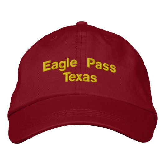 Casquette Brodée Eagle pass Texas (Devant)