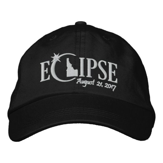 Casquette Brodée Éclipse solaire en Idaho - 21 août 2017 (Devant)